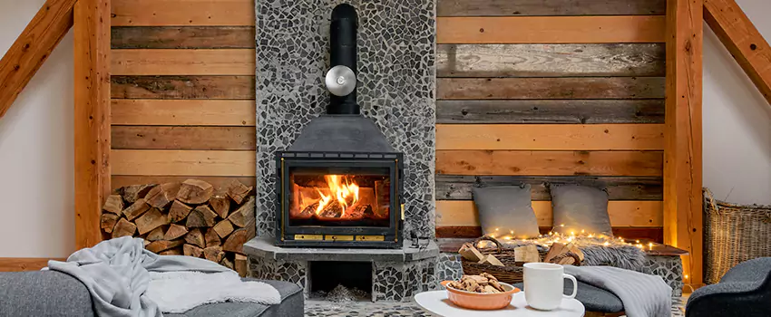 Thelin Hearth Products Direct Vent Gas Stove Fireplace Inspection in Margate, Florida